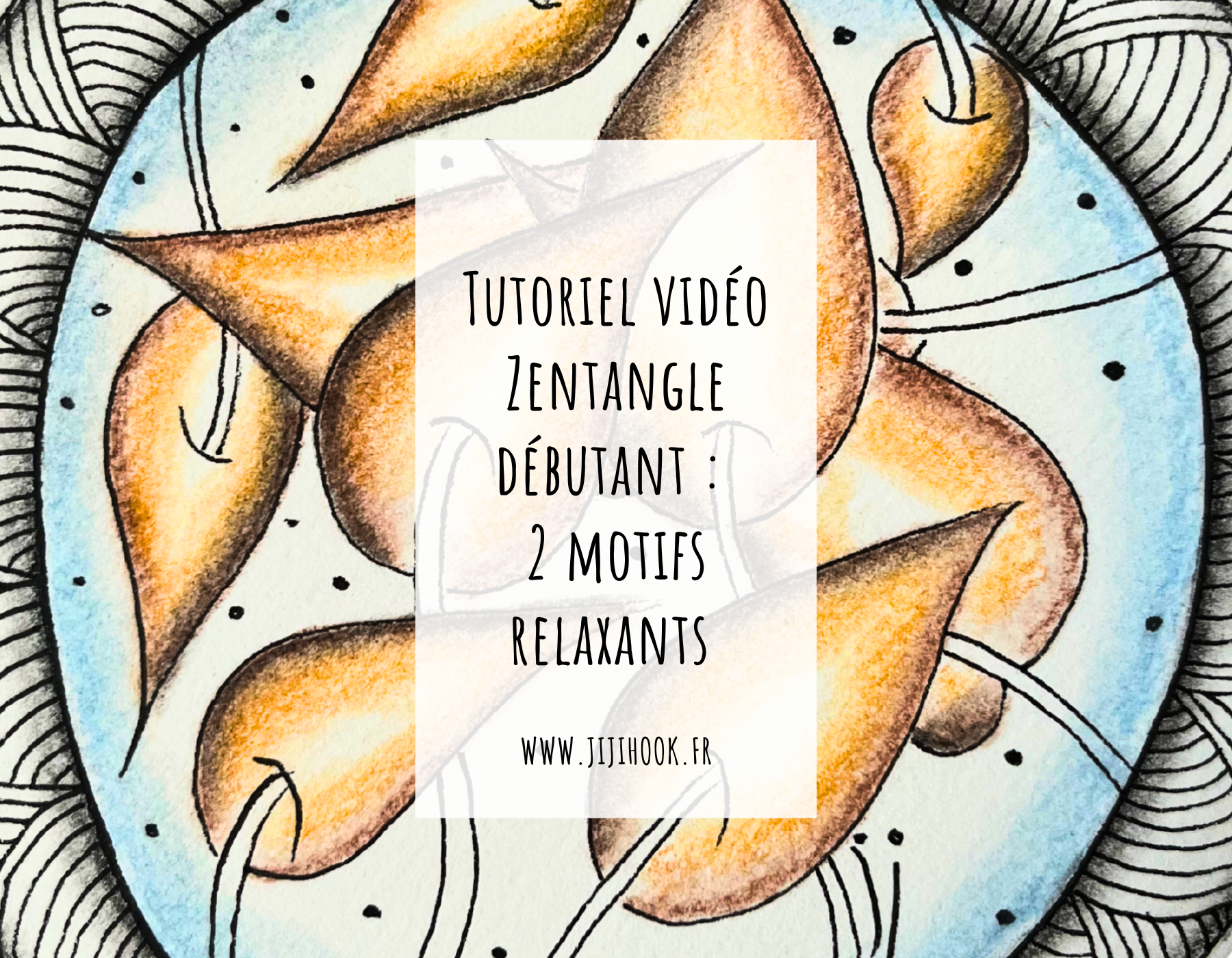 vidéo dessin zentangle poke leaf shattuck