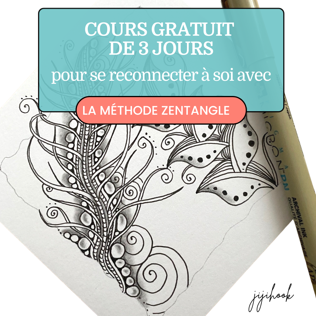 cours zentangle gratuit de 3jours - Jijihook