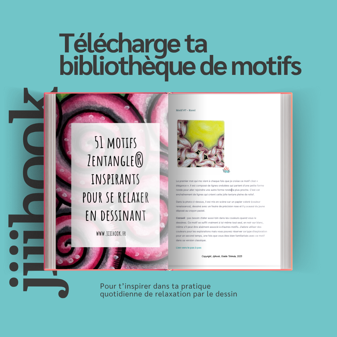 motifs zentangle pdf, motifs à télécharger, jijihook