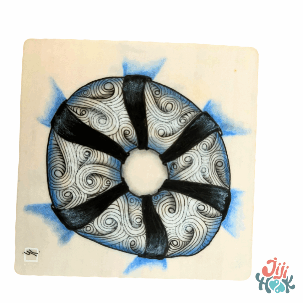 motif original sandswirl issu de l'atelier de dessin Jijihook